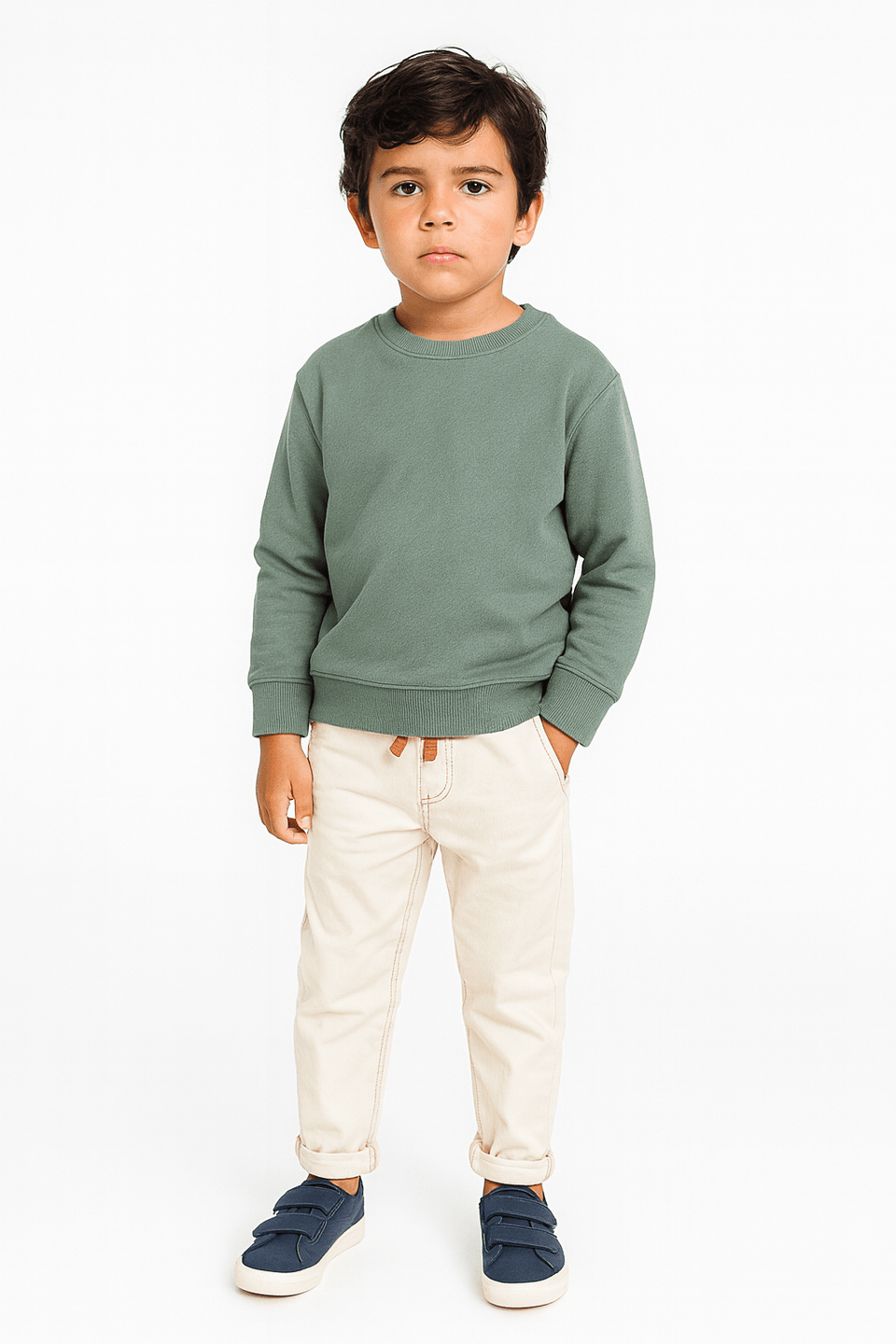 Reserved Boy's Off White Denim Elastic Jeans |Reserved In Lebanon