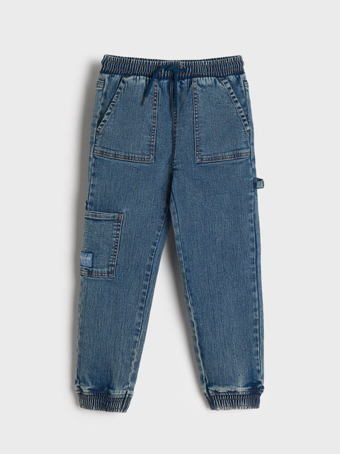 Sinsay Boy's Blue Jogger Jeans With Elastic Waistband | Sinsay In Lebanon
