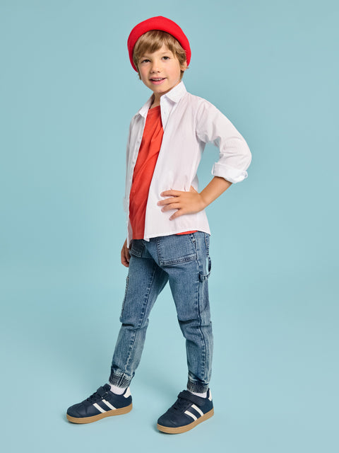Sinsay Boy's Blue Jogger Jeans With Elastic Waistband | Sinsay In Lebanon