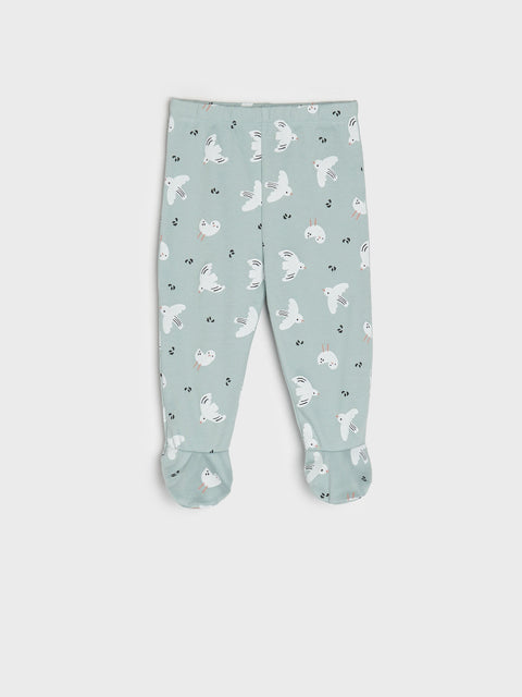 Sinsay Baby Girl's Navy & Mint Green Printed Legging | Sinsay In Lebanon