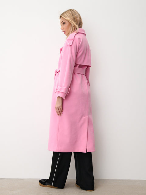 Sinsay Women's Pink Classic Line Coat|Sinsay In Lebanon