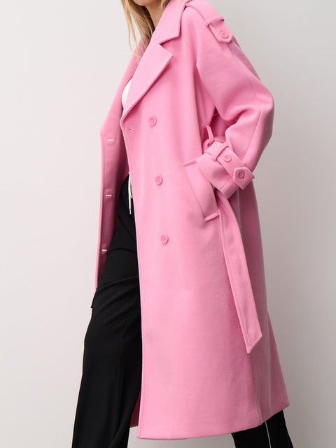 Sinsay Women's Pink Classic Line Coat|Sinsay In Lebanon