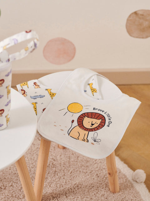 Sinsay Baby Boy's White Printed Bibs 2-Pack | Sinsay In Lebanon