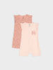 Sinsay GIRL BEIGE-BROWN 2 PACK ROMPER AYA
