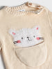 Sinsay Baby Girl's  Beige Printed Long Sleeve Knitted Sweater | Sinsay In Lebanon