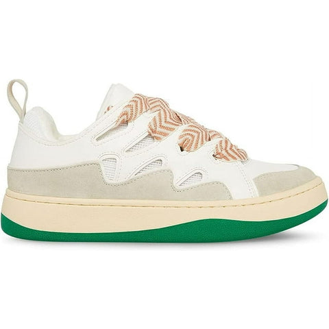 Steve Madden Women's White & Green Double Laced Roaring Sneakers |Steve Madden In Lebanon