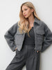 Sinsay Women's Grey Cropped Jacket | Sinsay In Lebanon