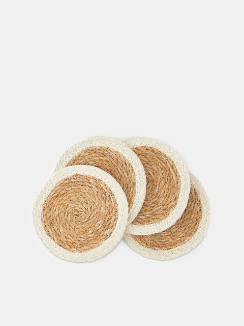 Sinsay Beige/White Drink Coasters 4-Pack | Sinsay In Lebanon