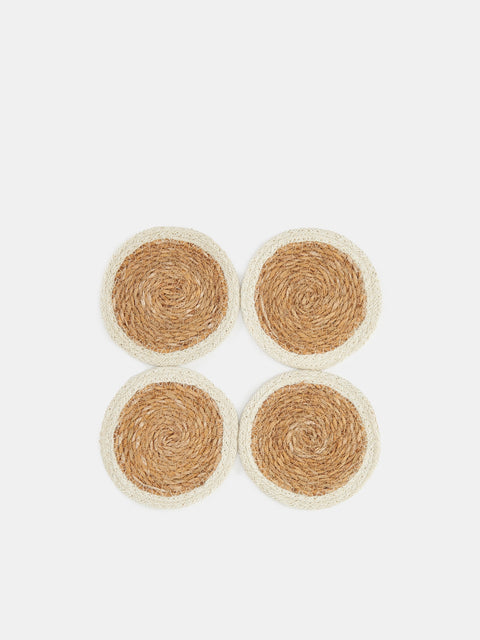 Sinsay Beige/White Drink Coasters 4-Pack | Sinsay In Lebanon