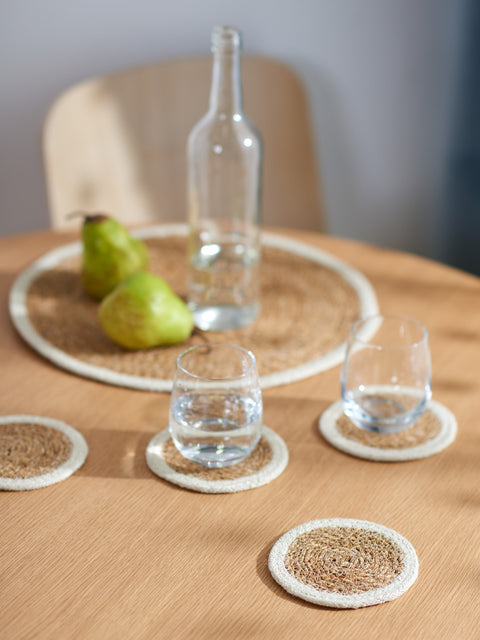 Sinsay Beige/White Drink Coasters 4-Pack | Sinsay In Lebanon