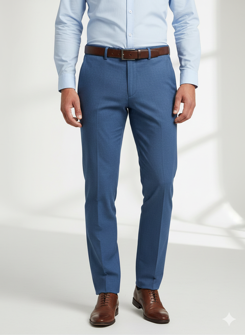 Kenneth Cole Reaction Men's Technicole Stretch Plain Weave Slim Fit Flat Front Flex Waistband Dress Trouser | Kenneth Cole Reaction In Lebanon