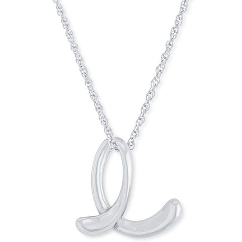 Giani Bernini Women's Silver Script Initial E  Necklace|Giani Bernini in Lebanon