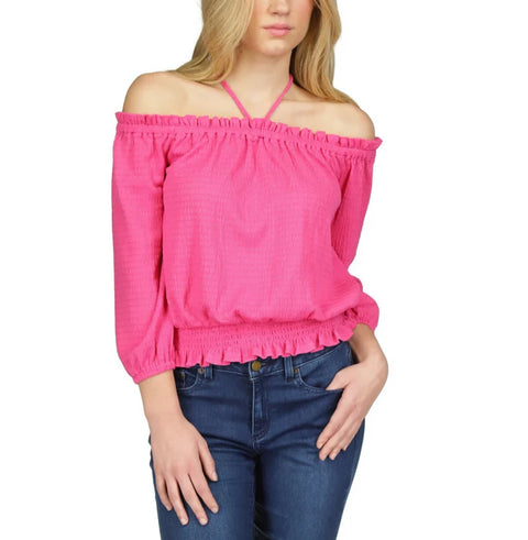 Michael Kors Women's Smocked Off-The-Should Blouse | Michael Kors In Lebanon