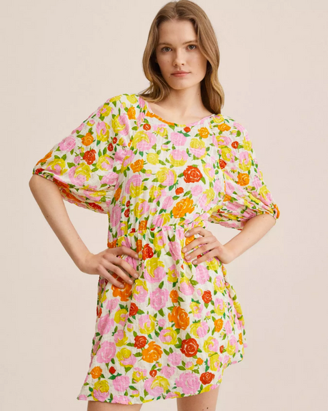 Mango Women's Multi-Colored Dress 439PRADERA FE479 (shr)