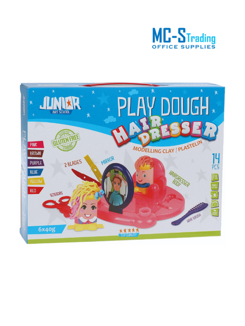 SD Junior Play Dough Hair Dresser 14pcs 130778