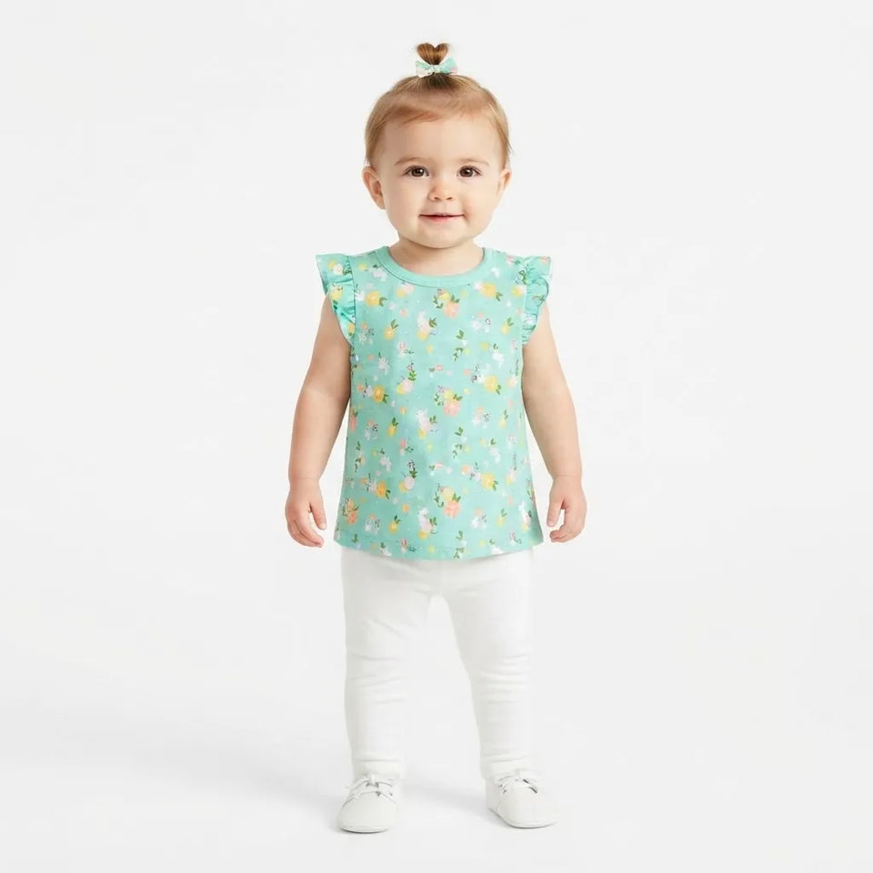 First Impression Baby Girl's Multicolor Floral Print Short-Sleeve T-Shirt