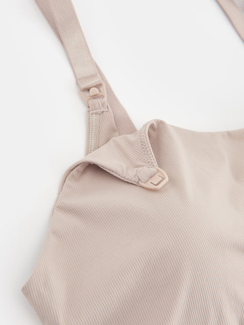 Sinsay Women's Beige Ribbed Bra |Sinsay In Lebanon