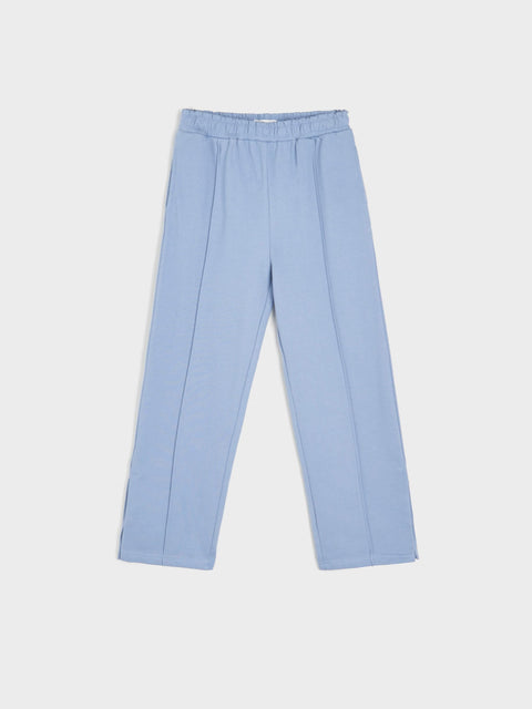 Light blue pants on a white background