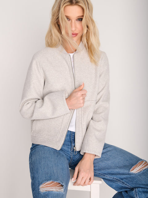 Sinsay Women's Gray Bomber Jacket|Sinsay In Lebanon