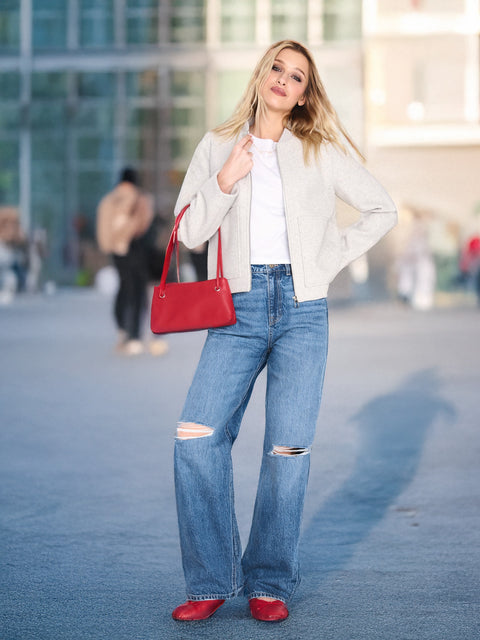 Sinsay Women's Gray Bomber Jacket|Sinsay In Lebanon