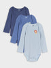 Sinsay Baby Boy Blue MULTI Long Sleeve Bodysuit 3-Pack AYA