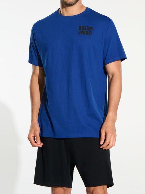 Sinsay Men's Black & Dark Blue Short Pajama Set 2pcs | Sinsay In Lebanon