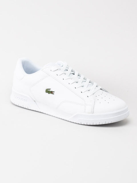 Lacoste Men's White Twin Serve 0721 2 SMA Leather Sneakers | Lacoste In Lebanon