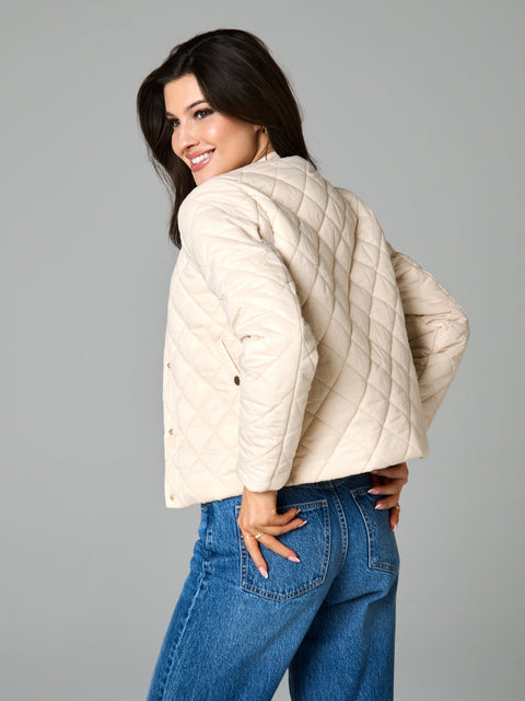 Sinsay Women's Off White Quilted Jacket|Sinsay In Lebanon