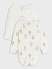 Sinsay Baby Boy's Cream Printed Pack Of 2 Bodysuit | Sinsay In Lebanon
