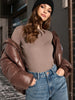 Sinsay Women Brown Ribbed Long Sleeve T-Shirt | Sinsay in Lebanon