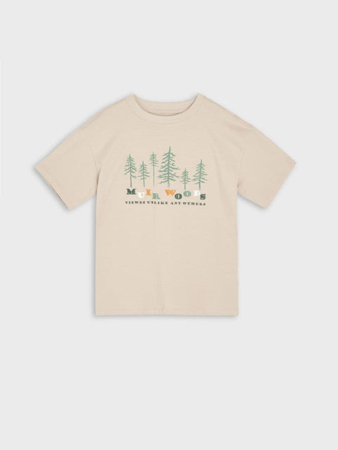 Sinsay Boy's Khaki Printed Crew Neck T-Shirt |Sinsay In Lebanon