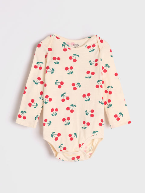 Sinsay Baby Girl's Beige/Red Cotton Bodysuits 2-Pack | Sinsay In Lebanon