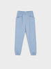 Light blue pants on a white background