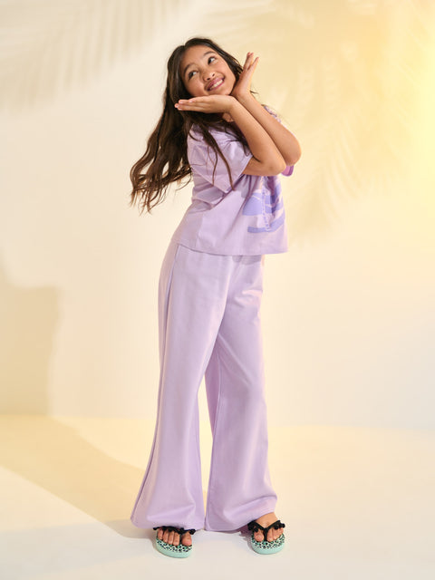 Sinsay Girl's Purple Wide Leg Trousers | Sinsay In Lebanon