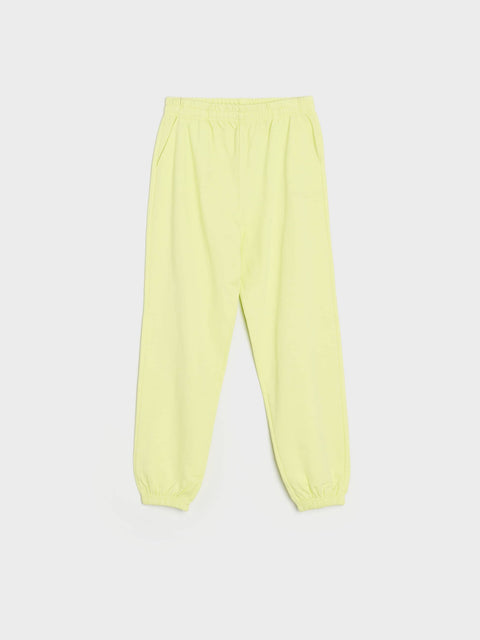 Sinsay Girl's Lime Green Sweatpants With Cuffs | Sinsay In Lebanon