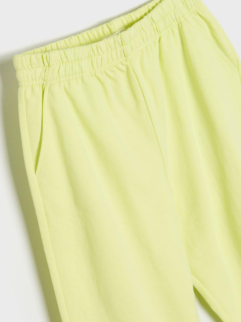 Sinsay Girl's Lime Green Sweatpants With Cuffs | Sinsay In Lebanon