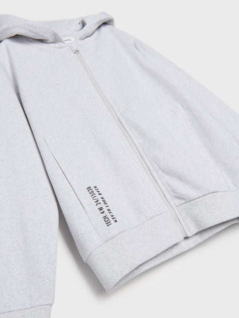 Sinsay Boy's Light Grey Cotton Hooded Jacket | Sinsay In Lebanon