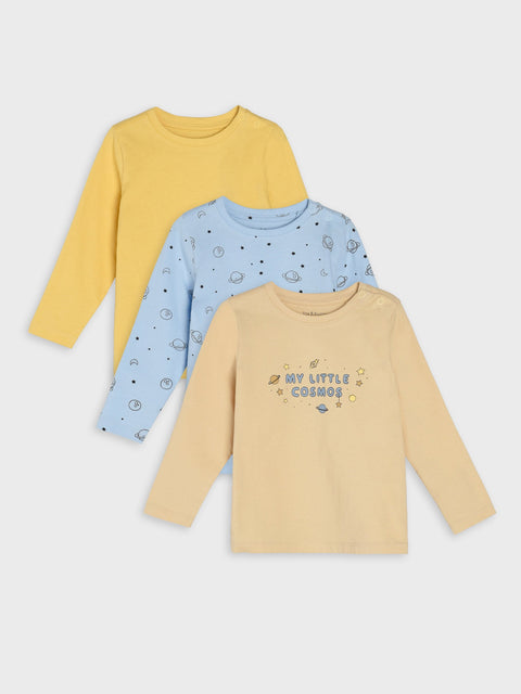 Sinsay Baby Boy's Multicolor Long Sleeve 3 Pack T-Shirt | Sinsay In Lebanon