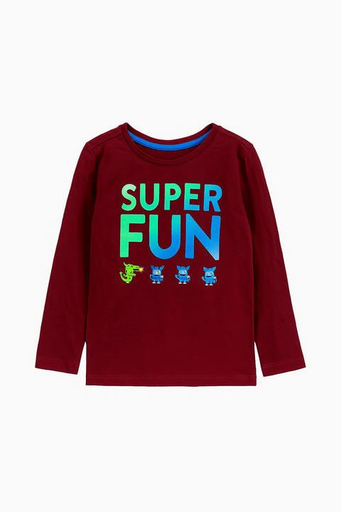 S.Oliver Boy's Burgundy Long-Sleeve Blouse | S.Oliver in Lebanon