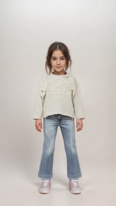 S.Oliver Girl's White Long-Sleeve Wool Blouse | S.Oliver In Lebanon