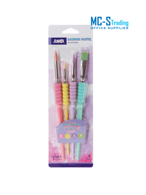 SD Junior Rainbow Pastel Brushes Set 4pcs 131011