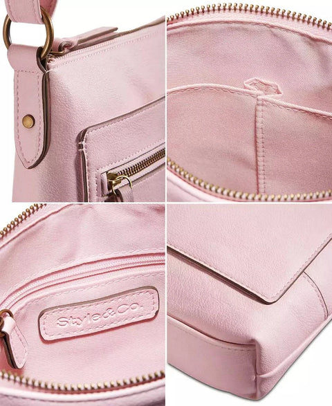 Style & Co Women's Baby Pink Hudsonn Crossbody Bag| Style & Co In Lebanon