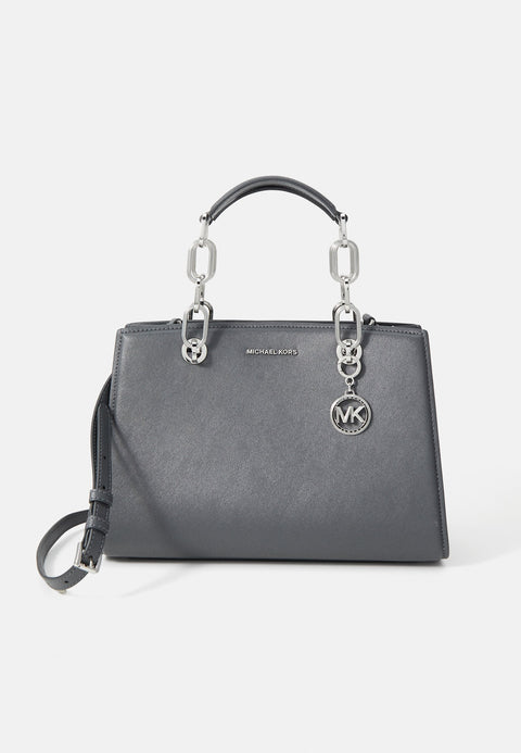 Michael Kors Women's Grey Cynthia Small North South Leather Satchel | Michael Kors In Lebanon