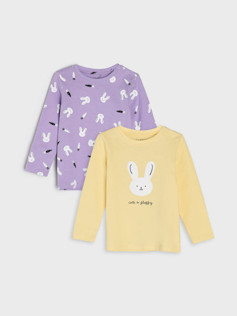 Sinsay Baby Girl's Yellow & Purple 2 Pieces Of Blouse | Sinsay In Lebanon