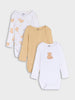 Sinsay boy multicolor 3 pack bodysuit AYA