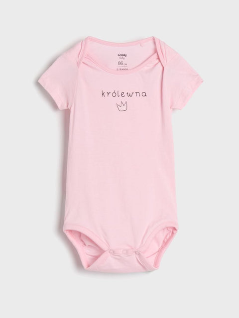 Sinsay Baby Girl's Pink & White Pack Of 2 Bodysuits | Sinsay In Lebanon