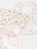 Sinsay Pink Floral Pack Of 3 Bibs 34 cm x 24 cm | Sinsay In Lebanon