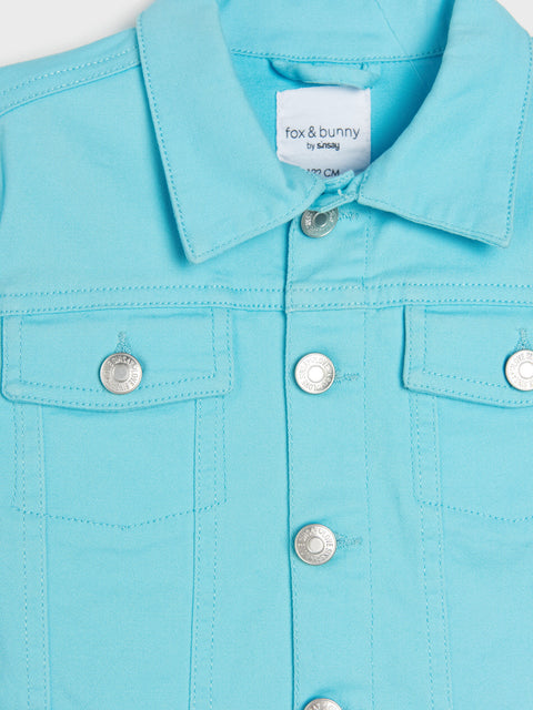 Sinsay Fox & Bunny Baby Girl's Sky Blue Denim Jacket | Sinsay In Lebanon