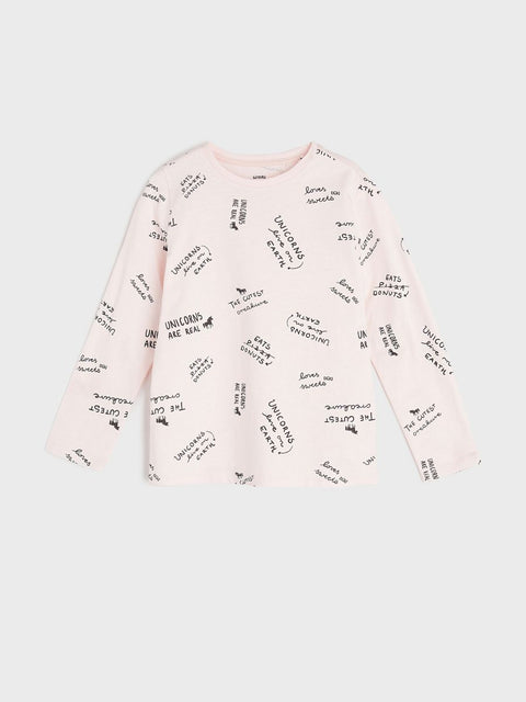 Sinsay Girl's Light Pink Long-Sleeve Blouse | Sinsay In Lebanon