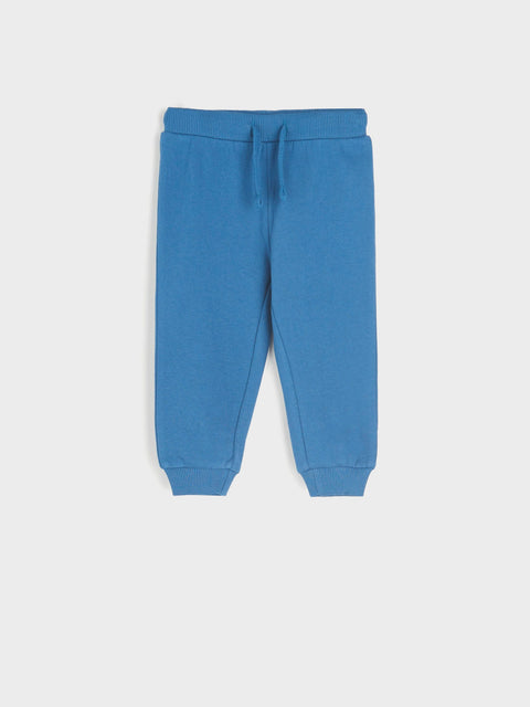Blue sweatpants on a white background